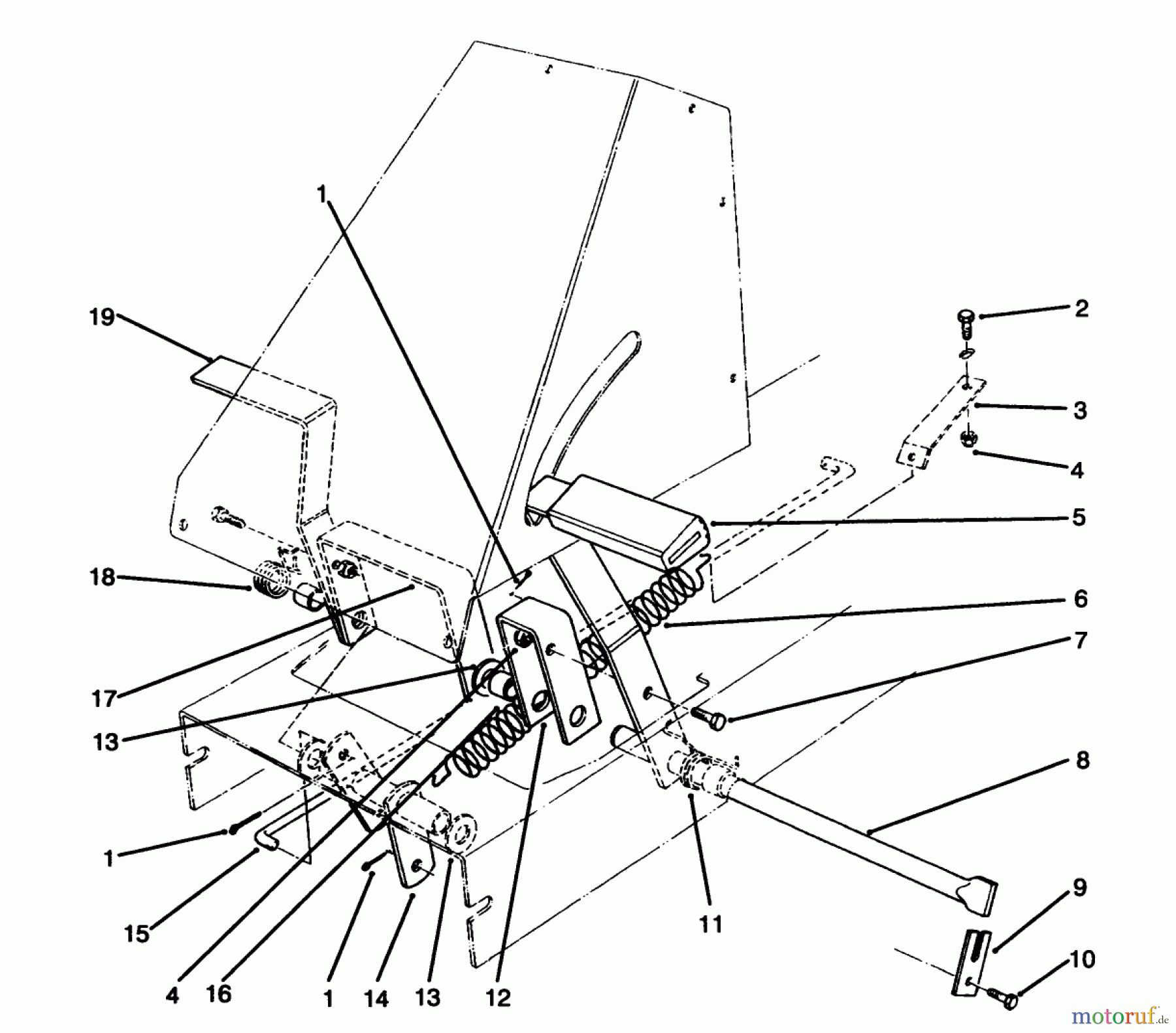 Toro Neu Mowers, Rear-Engine Rider 70141 (12-32) - Toro 12-32 Rear Engine Rider, 1995 (59000001-59999999) BRAKE & CLUTCH ASSEMBLY