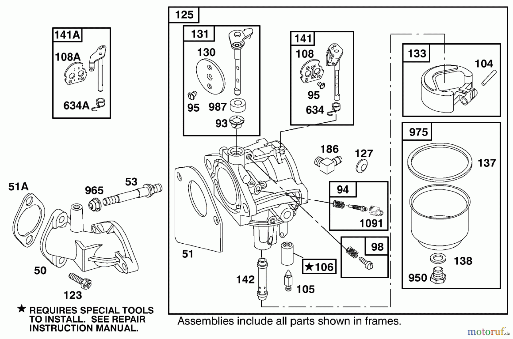  Toro Neu Mowers, Rear-Engine Rider 70171 (12-32) - Toro 12-32 Rear Engine Rider, 2001 (210000001-210999999) ENGINE BRIGGS & STRATTON MODEL 28M707-1182-E1 #4
