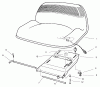 Toro 70171 (12-32) - 12-32 Rear Engine Rider, 2001 (210000001-210999999) Ersatzteile SEAT ASSEMBLY
