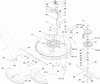 Toro 70185 (G132) - G132 Rear-Engine Riding Mower, 2010 (310000001-310999999) Ersatzteile DECK AND SPINDLE ASSEMBLY