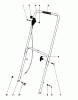Toro 16310 - Lawnmower, 1979 (9000001-9999999) Ersatzteile HANDLE ASSEMBLY MODEL 16300 AND 16310