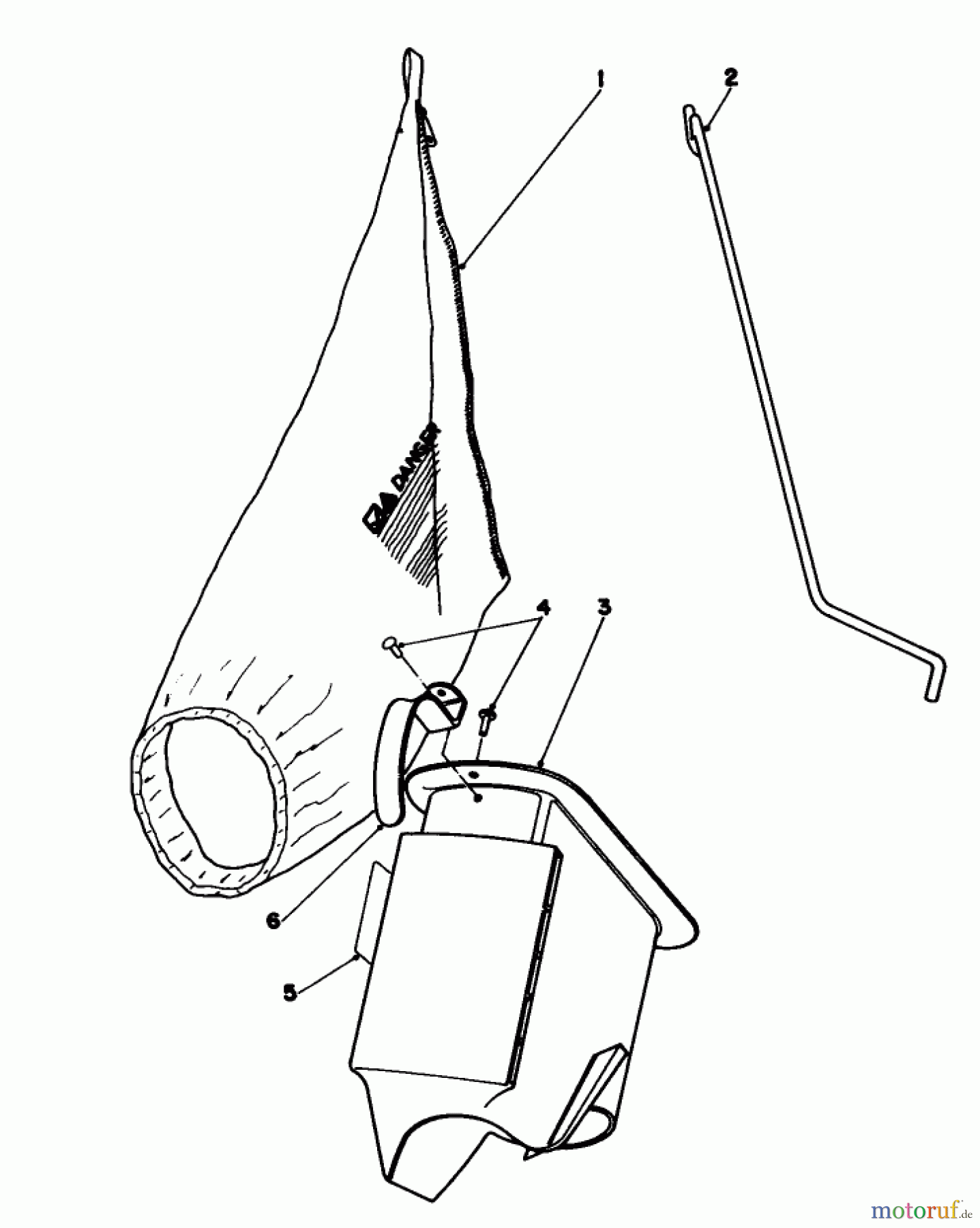 Toro Neu Mowers, Walk-Behind Seite 1 16775 - Toro Lawnmower, 1987 (7000001-7999999) BAGGING KIT NO. 47-6510 (OPTIONAL)