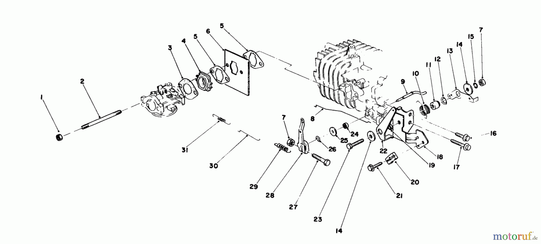  Toro Neu Mowers, Walk-Behind Seite 1 16780 - Toro Lawnmower, 1984 (4000001-4999999) GOVERNOR ASSEMBLY