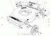 Toro 16890 - Lawnmower, 1982 (2000001-2999999) Ersatzteile MOWER HOUSING (MODEL NO. 16880)