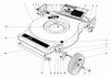 Toro 16890 - Lawnmower, 1982 (2000001-2999999) Ersatzteile MOWER HOUSING (MODEL NO. 16890)