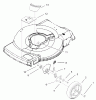 Toro 20009 - 22" Recycler Lawnmower, 2004 (240000001-240999999) Ersatzteile FRONT AXLE AND WHEEL ASSEMBLY