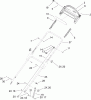 Toro 20056 - Super Recycler Lawn Mower, 2007 (270000001-270999999) Ersatzteile HANDLE ASSEMBLY