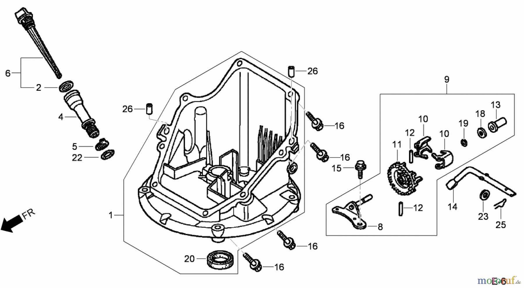  Toro Neu Mowers, Walk-Behind Seite 1 20192 - Toro Super Bagger Lawn Mower, 2009 (290000001-290999999) OIL PAN ASSEMBLY HONDA GCV160L AS3A
