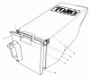 Toro 20212 - Lawnmower, 1991 (1000001-1999999) Ersatzteile GRASS BAG ASSEMBLY NO. 12-8859