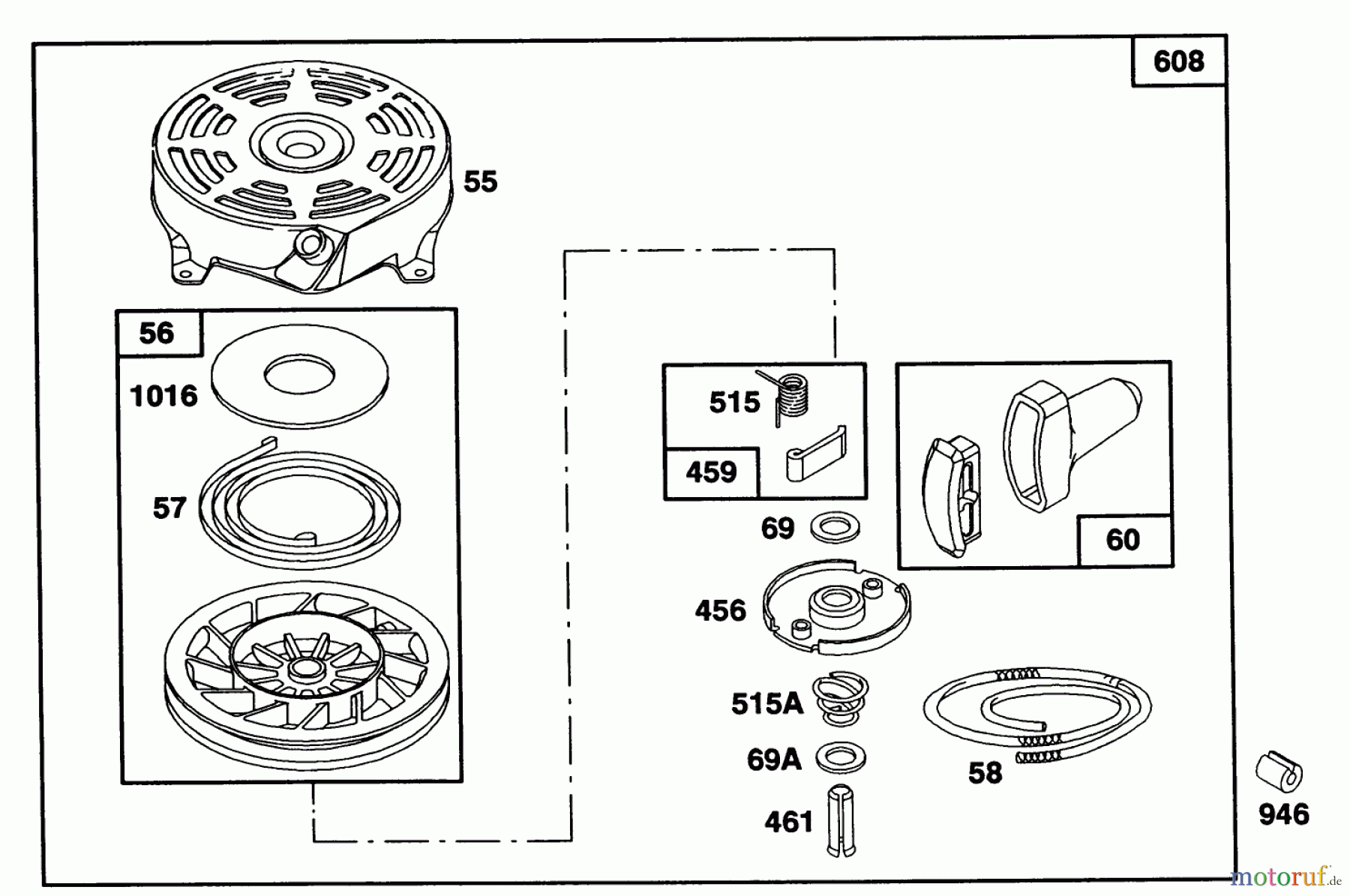 Toro Neu Mowers, Walk-Behind Seite 1 20217 - Toro Lawnmower, 1992 (2000001-2999999) ENGINE BRIGGS & STRATTON MODEL 124702-3115-01 #5