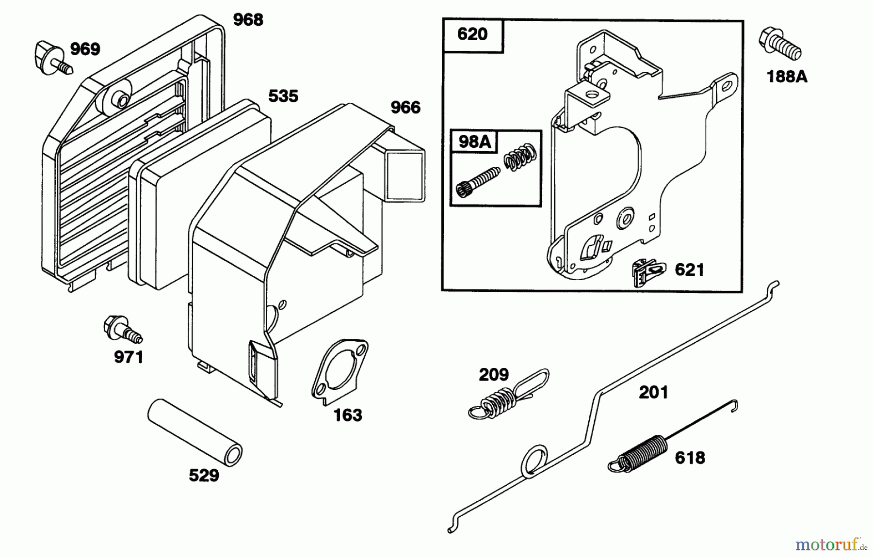  Toro Neu Mowers, Walk-Behind Seite 1 20328B - Toro Lawnmower, 1992 (2000001-2999999) ENGINE BRIGGS & STRATTON MODEL 97772-0112-01 #4