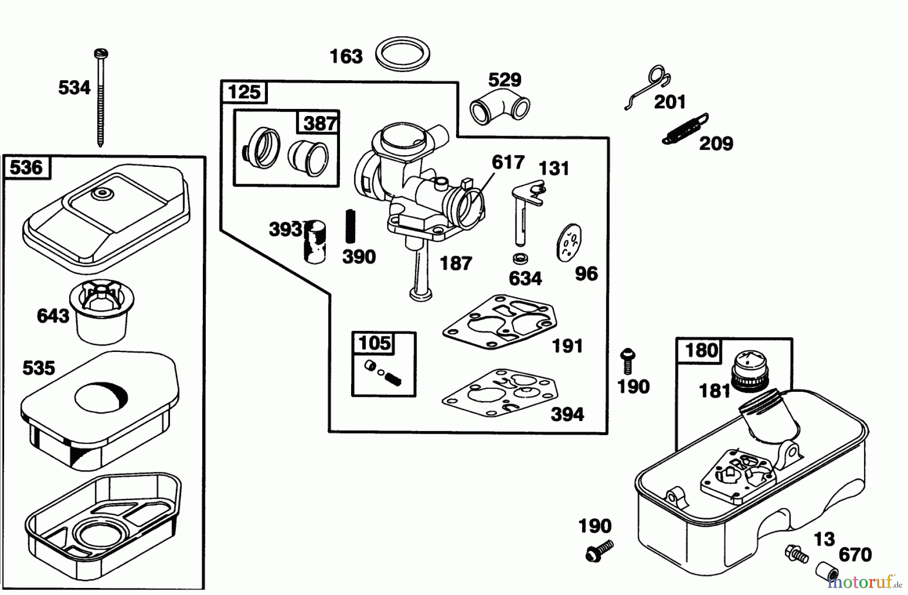 Toro Neu Mowers, Walk-Behind Seite 1 20431 - Toro Lawnmower, 1993 (39000001-39999999) ENGINE BRIGGS & STRATTON MODEL 95902-3154-01 #4