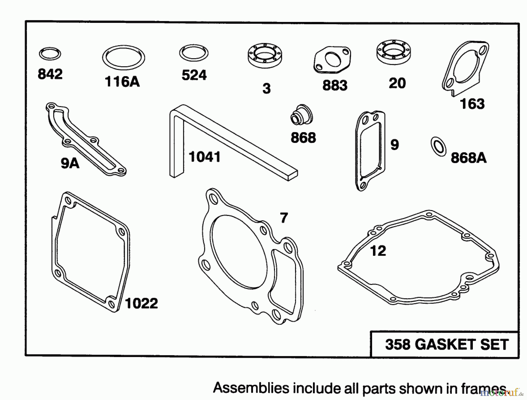 Toro Neu Mowers, Walk-Behind Seite 1 20439 - Toro Lawnmower, 1994 (49000001-49999999) ENGINE GTS-150 #1
