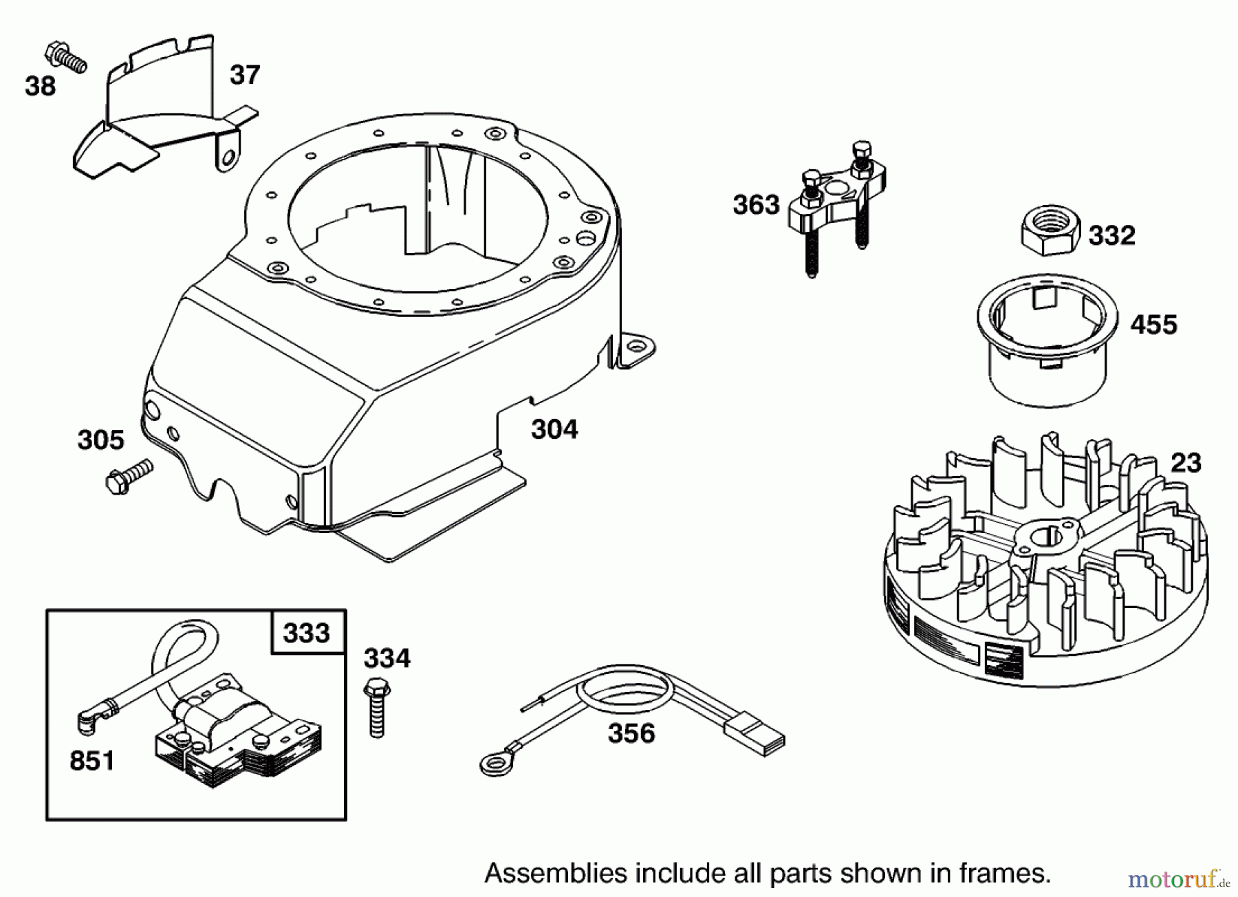  Toro Neu Mowers, Walk-Behind Seite 1 20444 - Toro Lawnmower, 1995 (5900001-5999999) FLYWHEEL ASSEMBLY BRIGGS AND STRATTON 127802-0640-01
