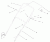 Toro 20450 (R-21P) - Recycler Mower, R-21P, 1998 (8900001-8999999) Ersatzteile HANDLE ASSEMBLY
