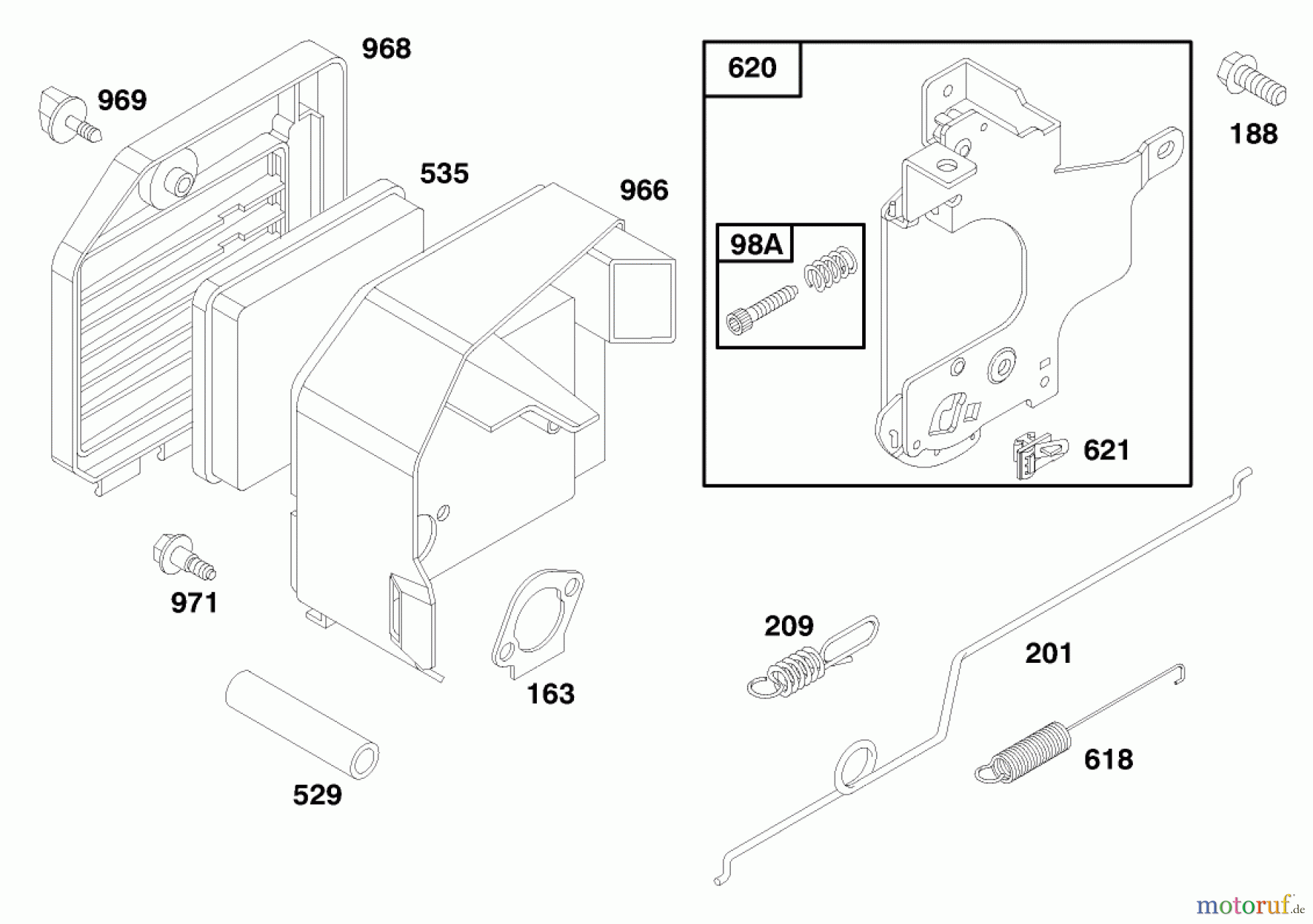  Toro Neu Mowers, Walk-Behind Seite 1 20464 - Toro Super Recycler Lawnmower, 1996 (6900001-6999999) ENGINE GTS 150 #4