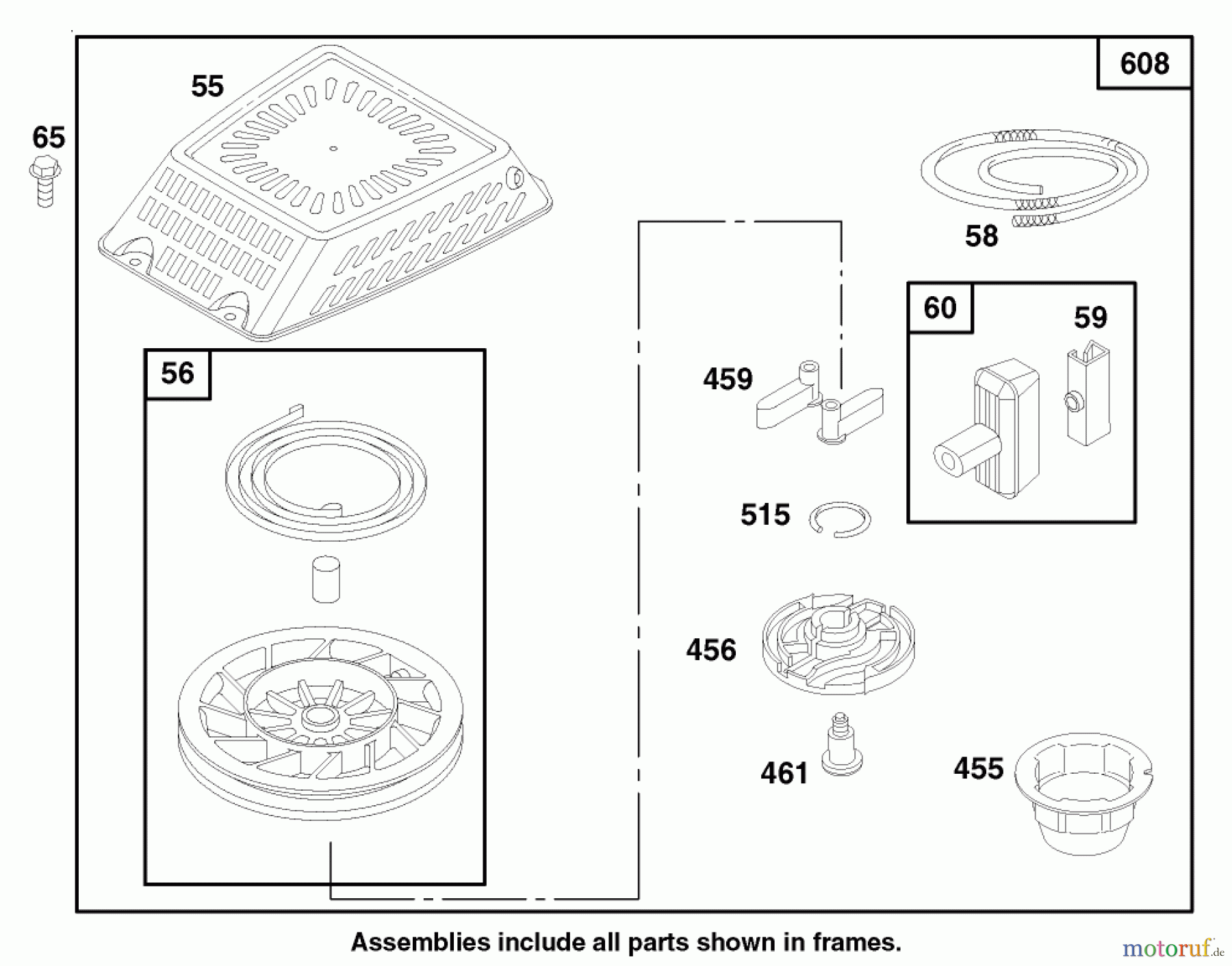  Toro Neu Mowers, Walk-Behind Seite 1 20465 - Toro Super Recycler Mower, 1997 (790000001-799999999) ENGINE GTS 150 #5