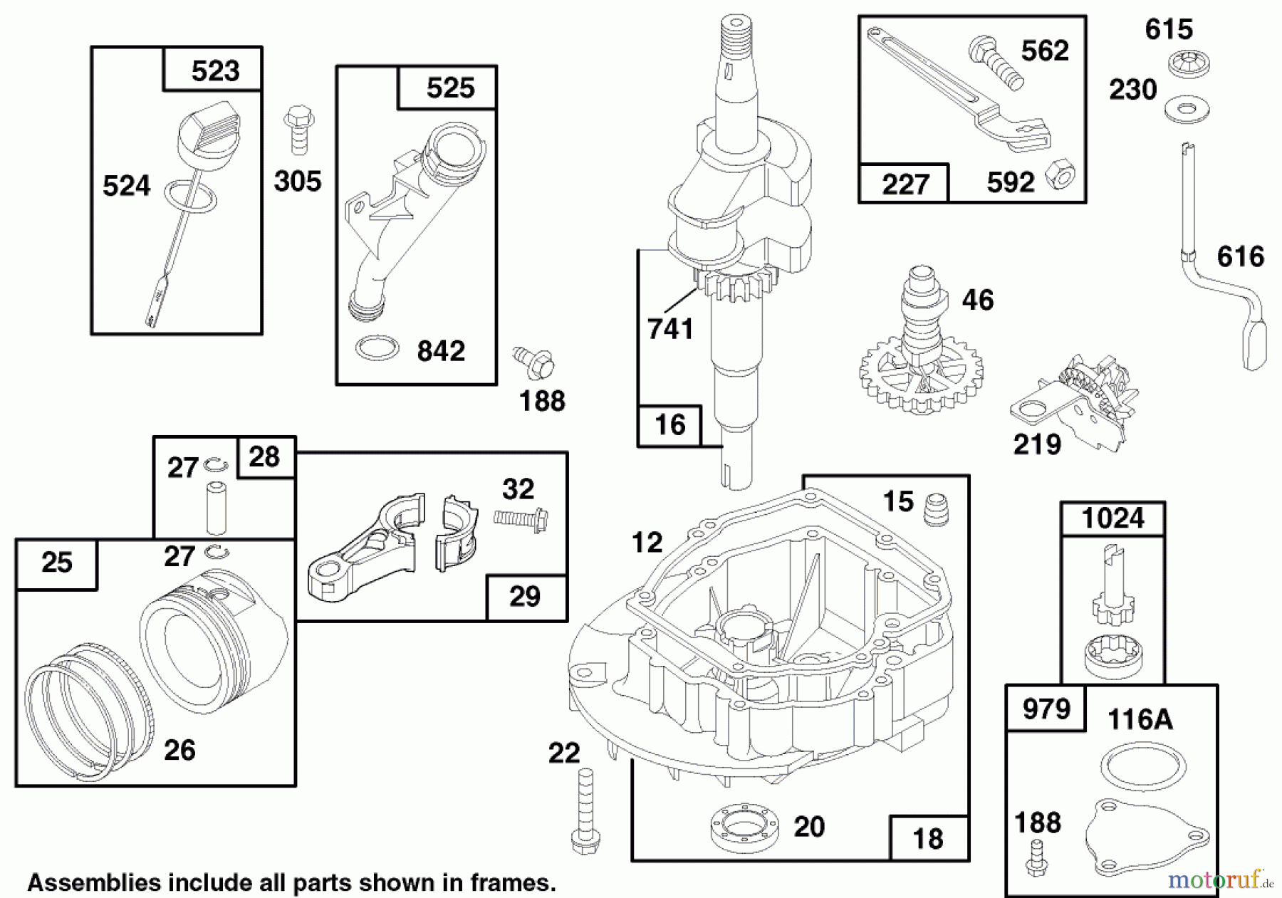  Toro Neu Mowers, Walk-Behind Seite 1 20481 - Toro Super Recycler Lawn Mower, 1997 (7900001-7999999) ENGINE GTS 150 #2