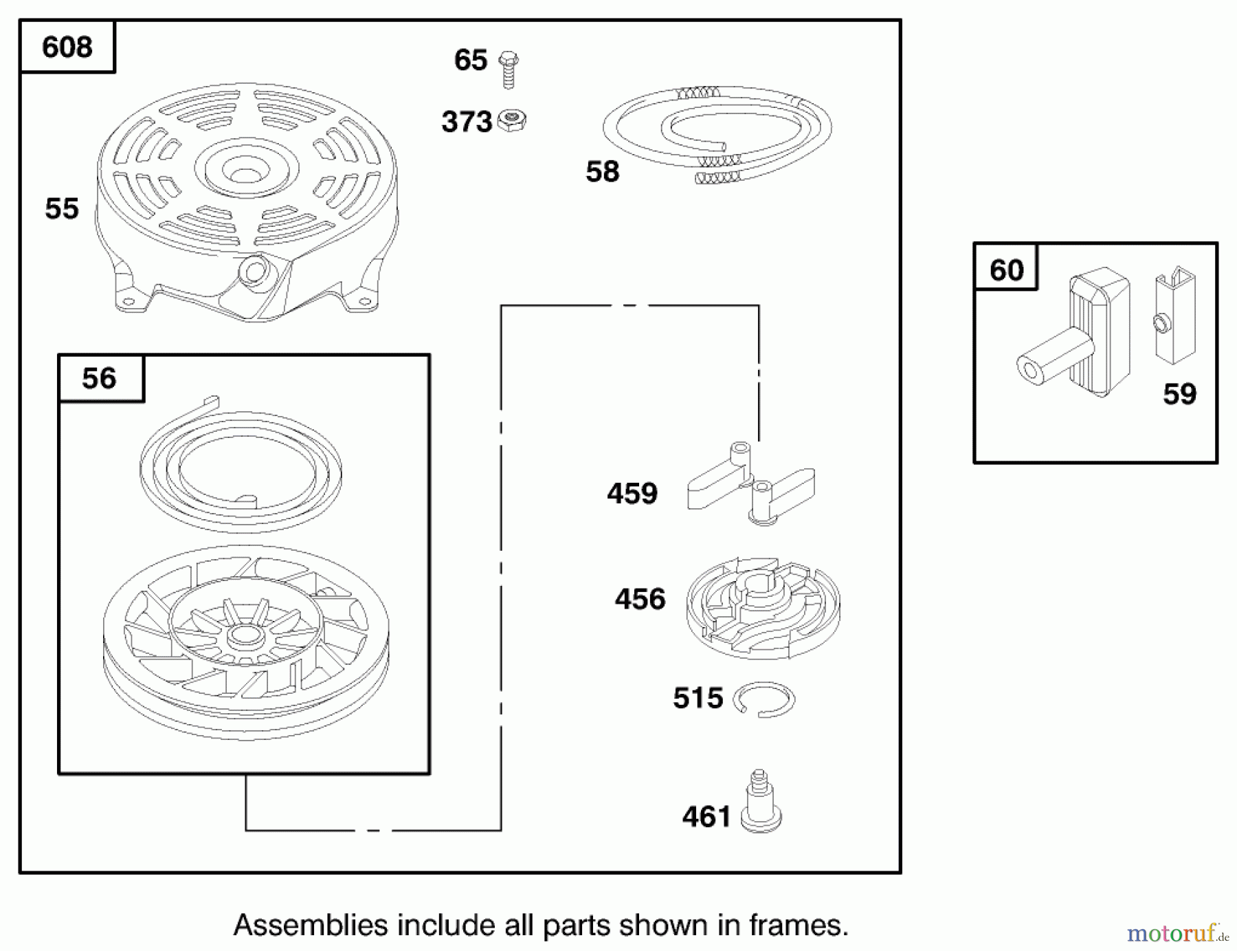 Toro Neu Mowers, Walk-Behind Seite 1 20495 (SR-21SE) - Toro Super Recycler Mower, SR-21SE, 1998 (8900001-8999999) ENGINE BRIGGS & STRATTON MODEL 12H807-1760-E1 #8