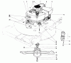 Toro 20506 - Lawnmower, 1976 (6000001-6999999) Ersatzteile ENGINE ASSEMBLY (MODEL 20696)