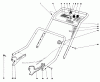 Toro 20506 - Lawnmower, 1976 (6000001-6999999) Ersatzteile HANDLE ASSEMBLY (MODEL 20506)