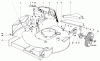 Toro 20506 - Lawnmower, 1976 (6000001-6999999) Ersatzteile HOUSING ASSEMBLY (MODEL 20506 & 20696)