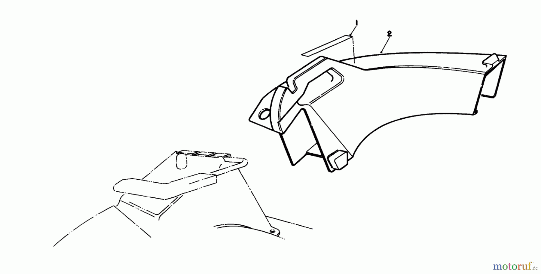 Toro Neu Mowers, Walk-Behind Seite 1 20581C - Toro Lawnmower, 1988 (8000001-8999999) SIDE DISCHARGE CHUTE MODEL NO. 59110 (OPTIONAL)