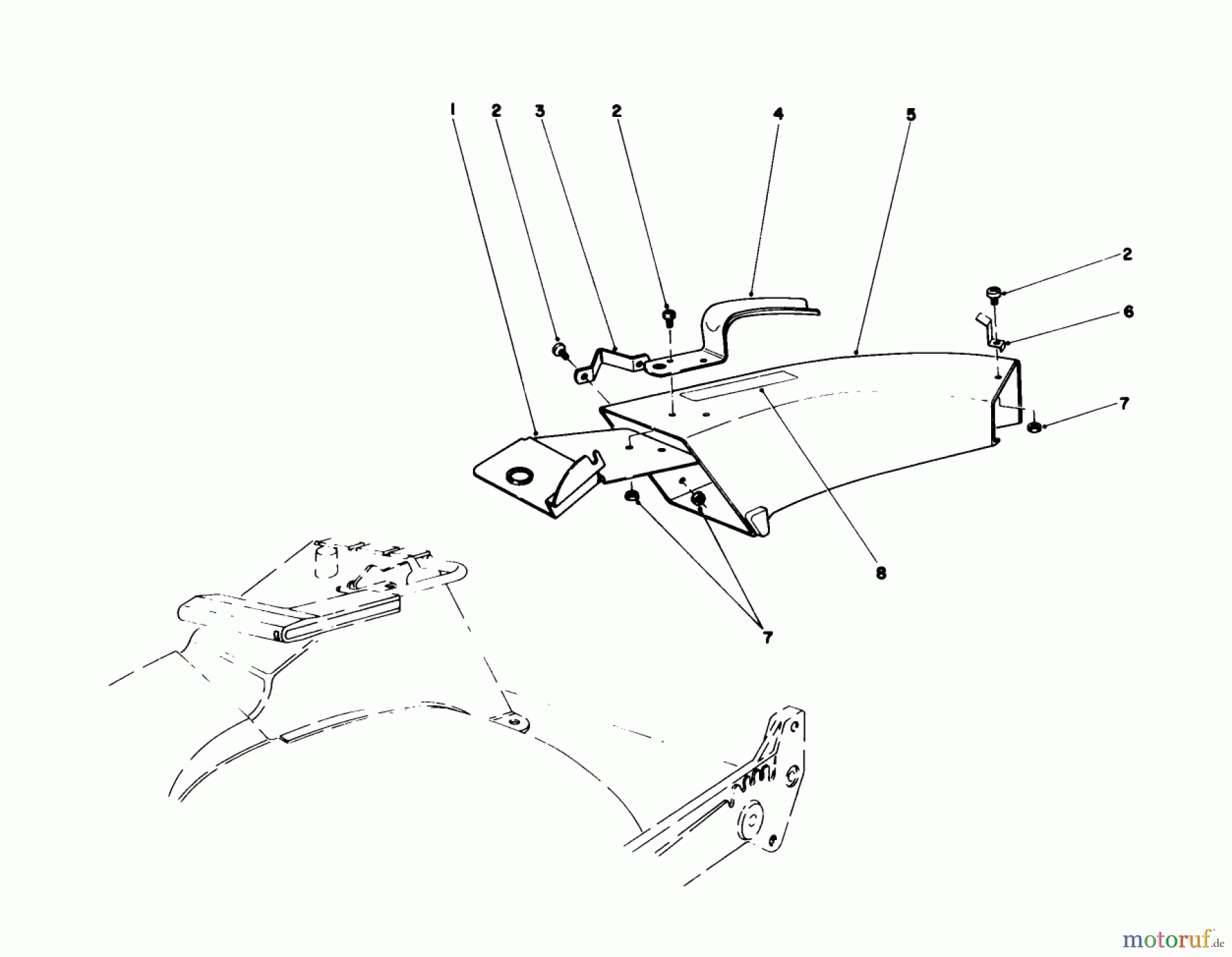  Toro Neu Mowers, Walk-Behind Seite 1 20584 - Toro Lawnmower, 1987 (7000001-7999999) SIDE DISCHARGE CHUTE MODEL NO. 59108 (OPTIONAL)