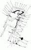 Toro 20586 - Lawnmower, 1989 (9000001-9999999) Ersatzteile HANDLE & THROTTLE CONTROL ASSEMBLY