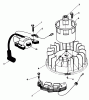 Toro 20624 - Lawnmower, 1987 (7000001-7999999) Ersatzteile MAGNETO & FLYWHEEL ASSEMBLY (MODEL NO. VMF5 & VMG6)