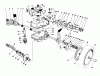 Toro 20627C - Lawnmower, 1986 (6000001-6999999) Ersatzteile GEAR CASE ASSEMBLY (MACHINE SERIAL NO. 6902501 & UP)