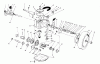 Toro 20666 - Lawnmower, 1990 (0000001-0999999) Ersatzteile GEAR CASE ASSEMBLY
