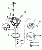 Toro 20675 - Lawnmower, 1984 (4000001-4999999) Ersatzteile CARBURETOR NO. 632098