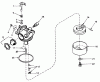 Toro 20705 - Lawnmower, 1984 (4000001-4999999) Ersatzteile CARBURETOR NO. 632050A