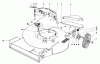 Toro 20755 - Lawnmower, 1981 (1000001-1999999) Ersatzteile HOUSING ASSEMBLY