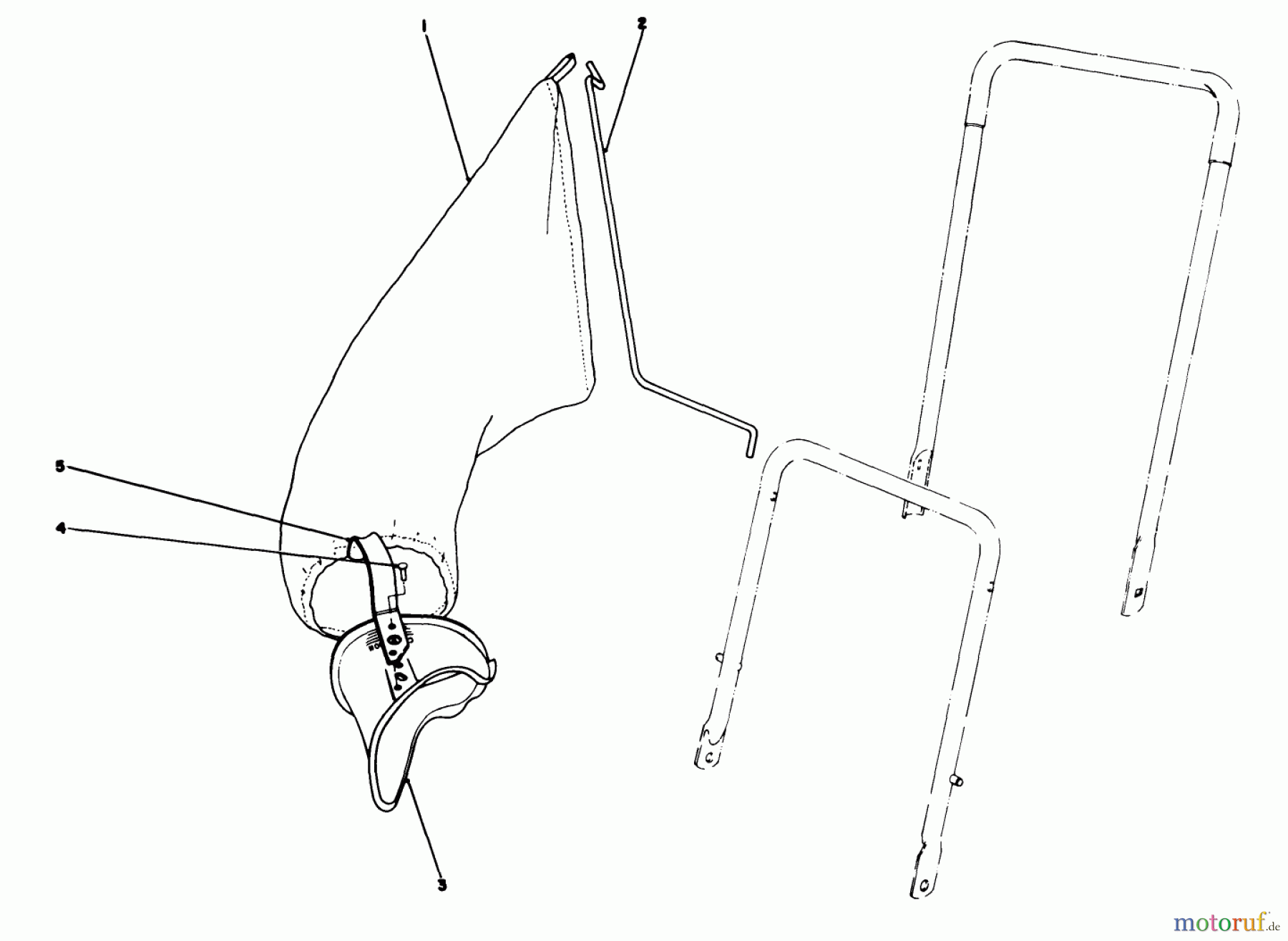 Toro Neu Mowers, Walk-Behind Seite 2 22025 - Toro Lawnmower, 1988 (8000001-8999999) GRASS BAGGING KIT NO. 38-0050 (OPTIONAL)
