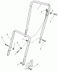 Toro 22025C - Lawnmower, 1988 (8000001-8999999) Ersatzteile HANDLE ASSEMBLY