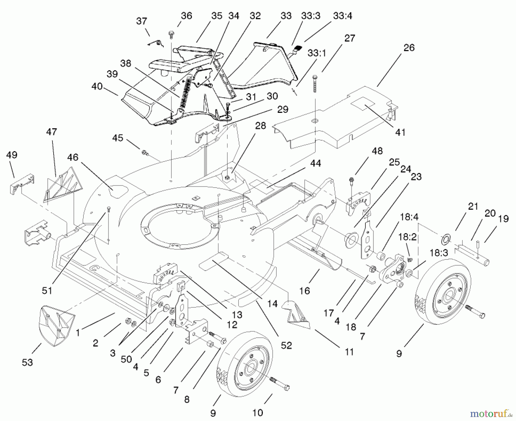Toro Neu Mowers, Walk-Behind Seite 2 22031 - Toro ProLine 21