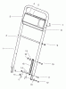 Toro 22043 - Recycler Mower, 1999 (9900001-9999999) Ersatzteile HANDLE ASSEMBLY