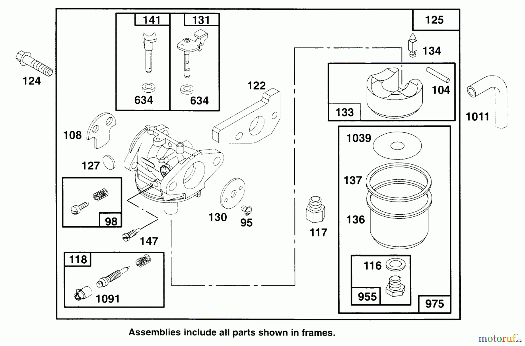  Toro Neu Mowers, Walk-Behind Seite 2 22145 - Toro Lawnmower, 1996 (69000001-69999999) ENGINE GTS 150 #3