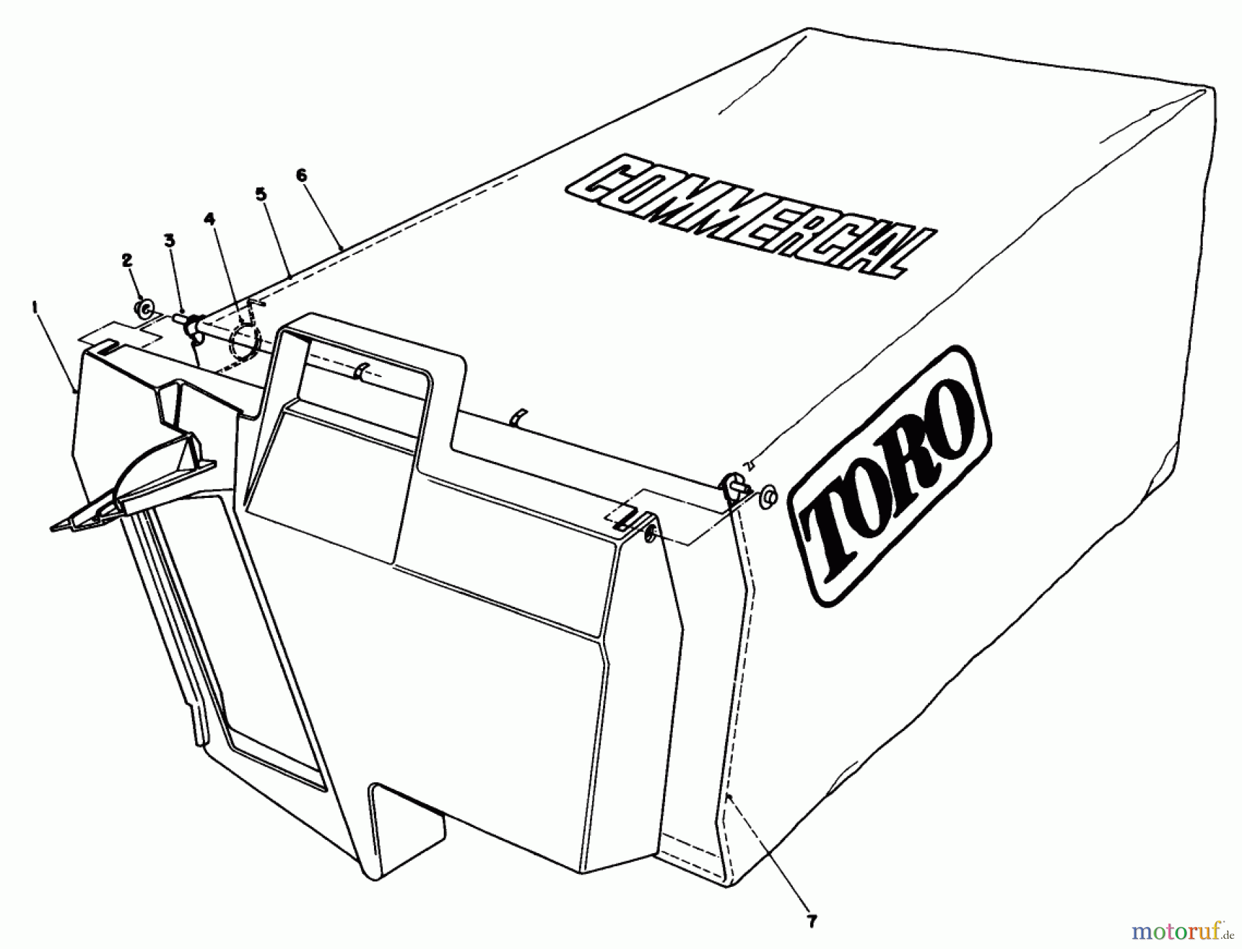 Toro Neu Mowers, Walk-Behind Seite 2 22151 - Toro Lawnmower, 1992 (2000001-2999999) GRASS BAG ASSEMBLY NO. 11-5609