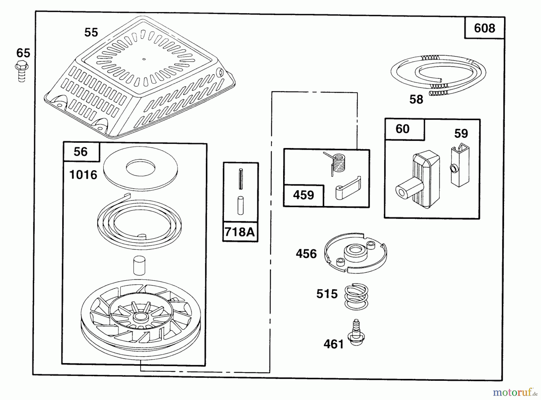 Toro Neu Mowers, Walk-Behind Seite 2 22153BC - Toro Lawnmower, 1995 (5900001-5999999) ENGINE GTS 150 #5