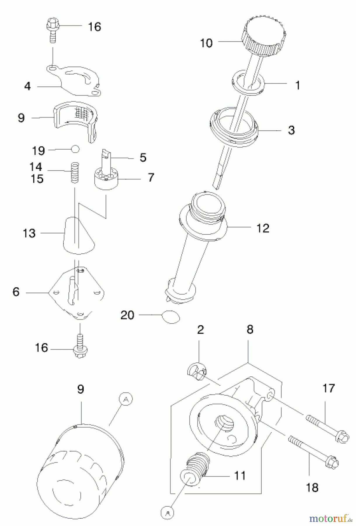  Toro Neu Mowers, Walk-Behind Seite 2 22170 - Toro Recycler Mower, 1999 (9900001-9999999) LUBRICATION EQUIPMENT