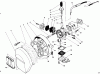 Toro 30941 - 41cc Back Pack Blower, 1990 (0000001-0999999) Ersatzteile CARBURETOR & AIR CLEANER ASSEMBLY