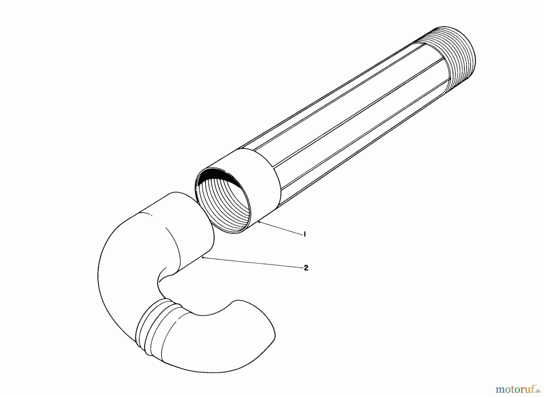  Toro Neu Blowers/Vacuums/Chippers/Shredders 51540 (500 TBX) - Toro 500 TBX Rake-O-Vac, 1984 (4000001-4999999) RAIN GUTTER CLEANER ATTACHMENT MODEL 51527 (OPTIONAL)