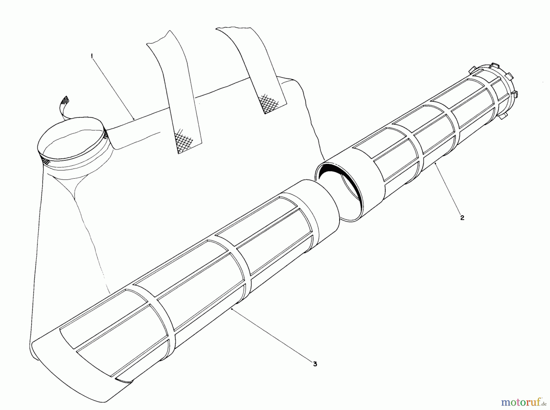  Toro Neu Blowers/Vacuums/Chippers/Shredders 51545 (550 TBX) - Toro 550 TBX Rake-O-Vac, 1989 (9000001-9999999) RAKE-O-VAC BAGGING KIT MODEL 51531 (STANDARD ON MODEL 51545, OPTIONAL ON MODEL 51535)