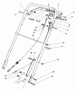 Toro 22525 - Lawnmower, 1987 (7000001-7999999) Ersatzteile HANDLE ASSEMBLY (MODEL NO. 22621)