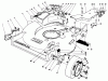 Toro 22525 - Lawnmower, 1987 (7000001-7999999) Ersatzteile HOUSING ASSEMBLY (MODEL NO. 22621)