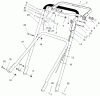 Toro 22701B - Lawnmower, 1996 (69000001-69999999) Ersatzteile HANDLE ASSEMBLY