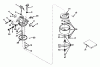 Toro 23004 - 21" Whirlwind Hevi-Duty Lawnmower, 1974 (4000001-4999999) Ersatzteile CARBURETOR NO. 631165